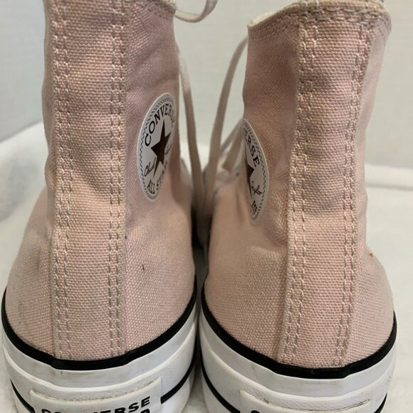 Womens 6 Converse Chuck Taylor All Star Lift Hi Platform Pink Distressed - Picture 4 of 8